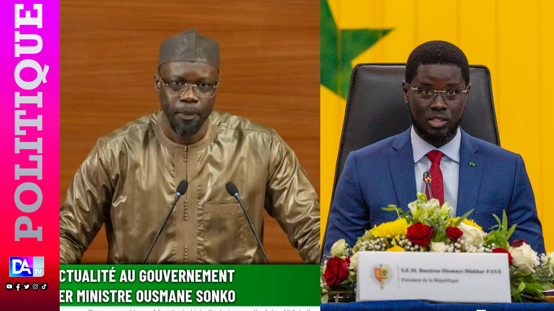 Crise des fonds politiques au Sénégal : sonko contre diomaye sur la réforme des finances