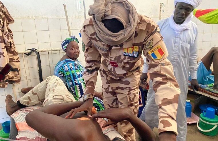 Le commandant tchado-centrafricain en mission de soutien aux soldats blessés à Korbol