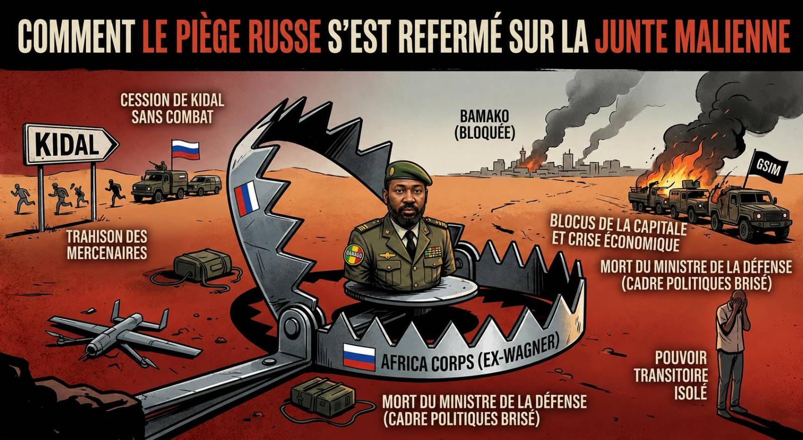 Mali : comment le soutien russe a précipité la chute de la junte militaire