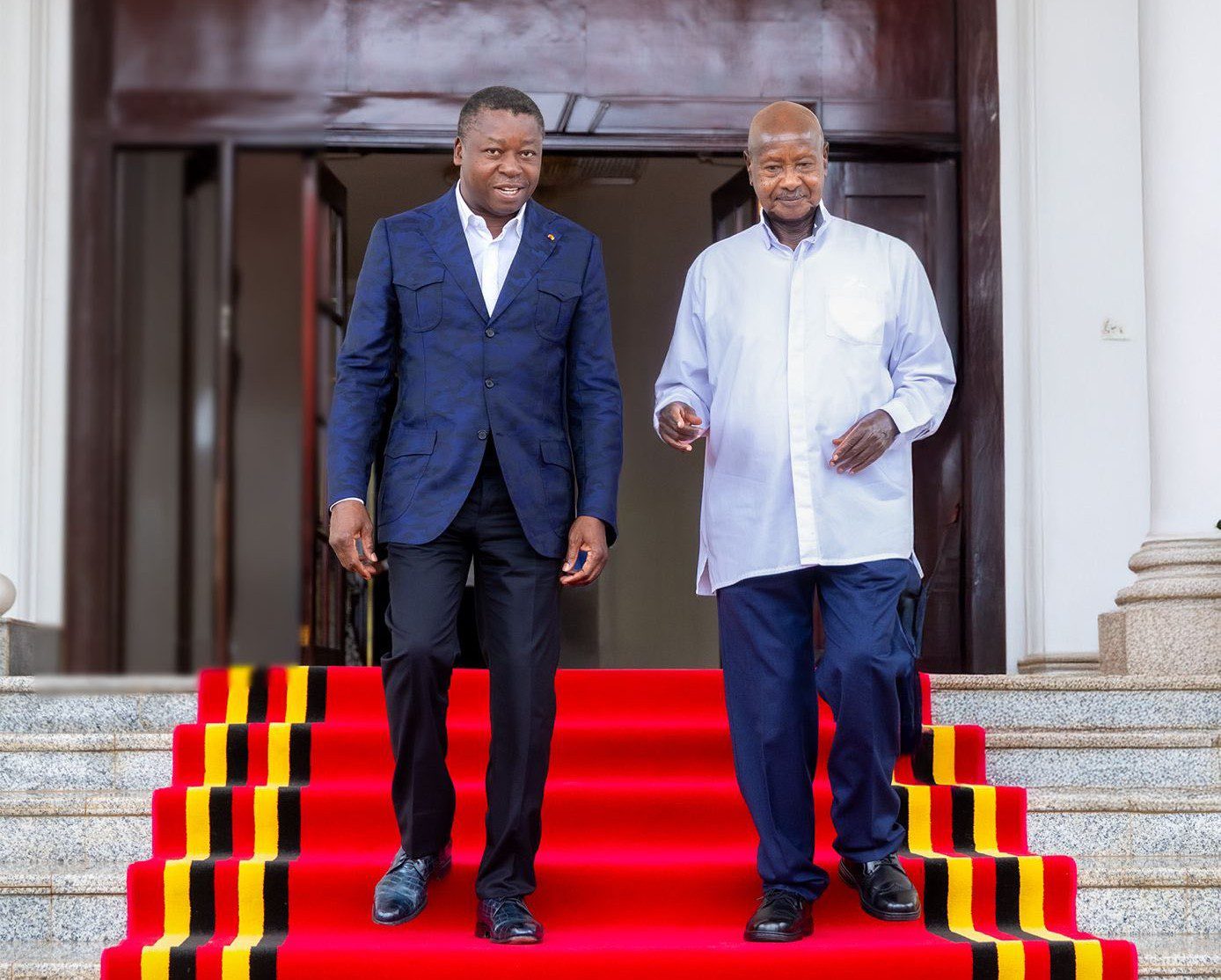 Faure Gnassingbé et Yoweri Museveni discutent intégration africaine et sécurité dans les Grands Lacs