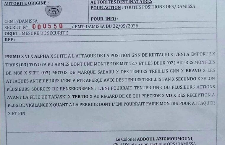 Niger : à kirtachi, les terroristes du JNIM s’emparent d’un arsenal militaire stratégique