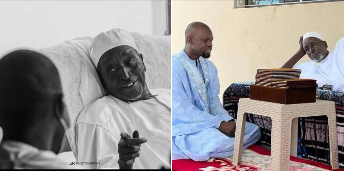 Hommage d’Ousmane Sonko au guide spirituel Serigne Cheikh Saliou Mbacké