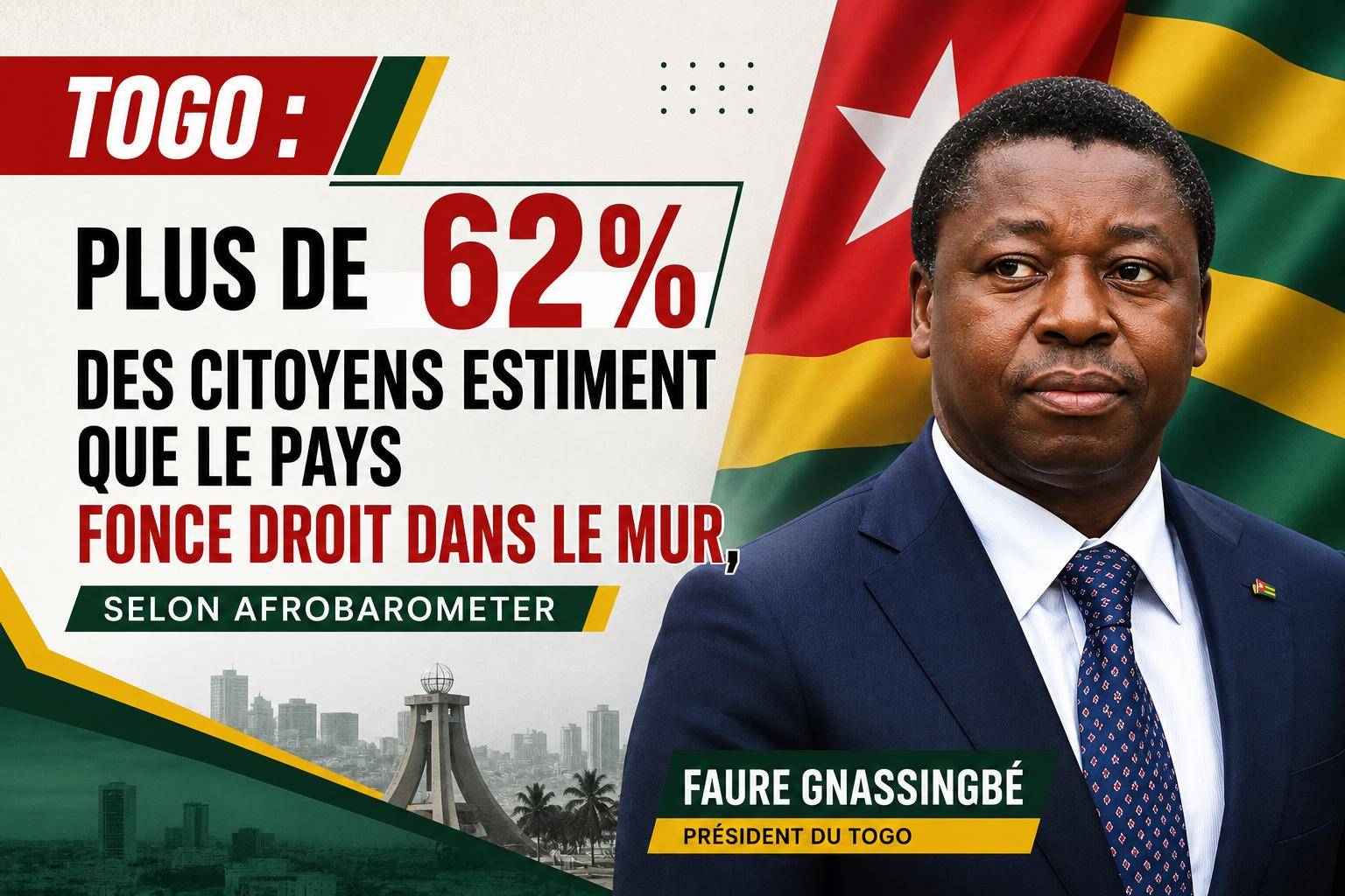 Togo : la majorité des citoyens dénoncent une crise sociale sans précédent
