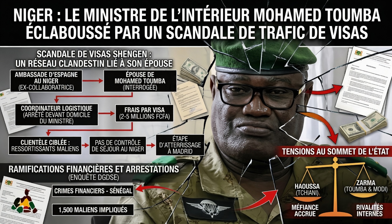 Niger : le général Toumba et son épouse au cœur d’un scandale de visas Schengen