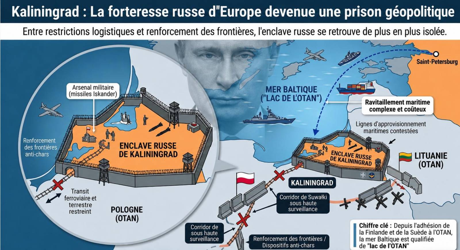 Kaliningrad, l&rsquo;enclave russe assiégée entre Europe et OTAN