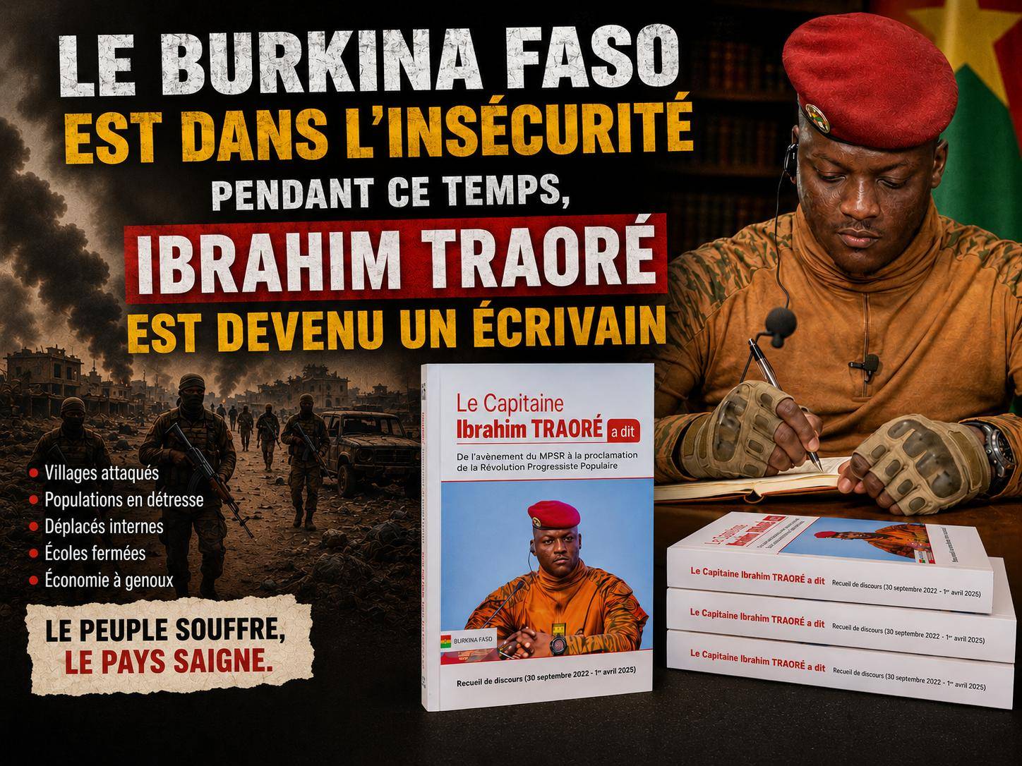 Burkina Faso : quand les livres remplacent la sécurité face à la crise
