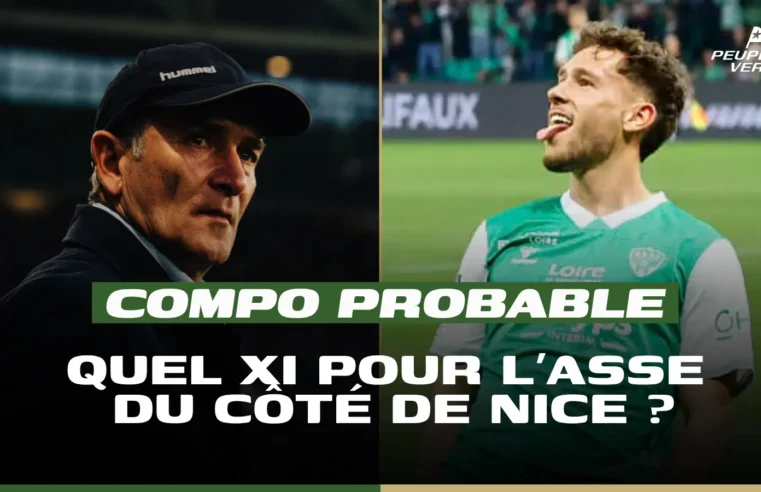 Composition probable ASSE pour les barrages retour contre nice