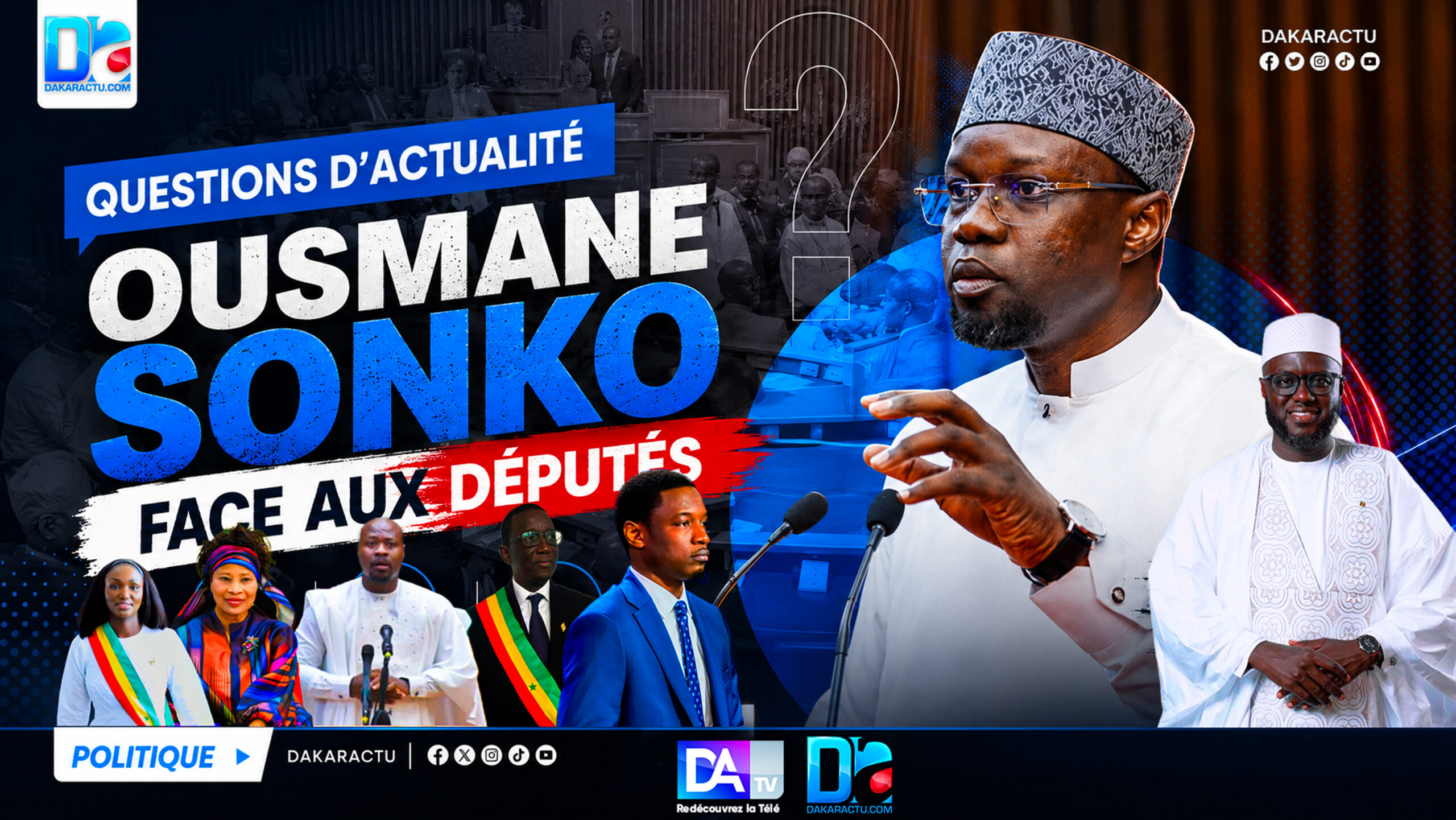 Les députés interrogent le Premier ministre Ousmane Sonko en séance plénière