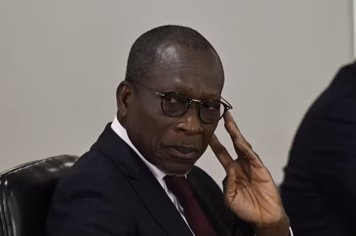 Patrice Talon, président du Bénin, lors d'une visite officielle
