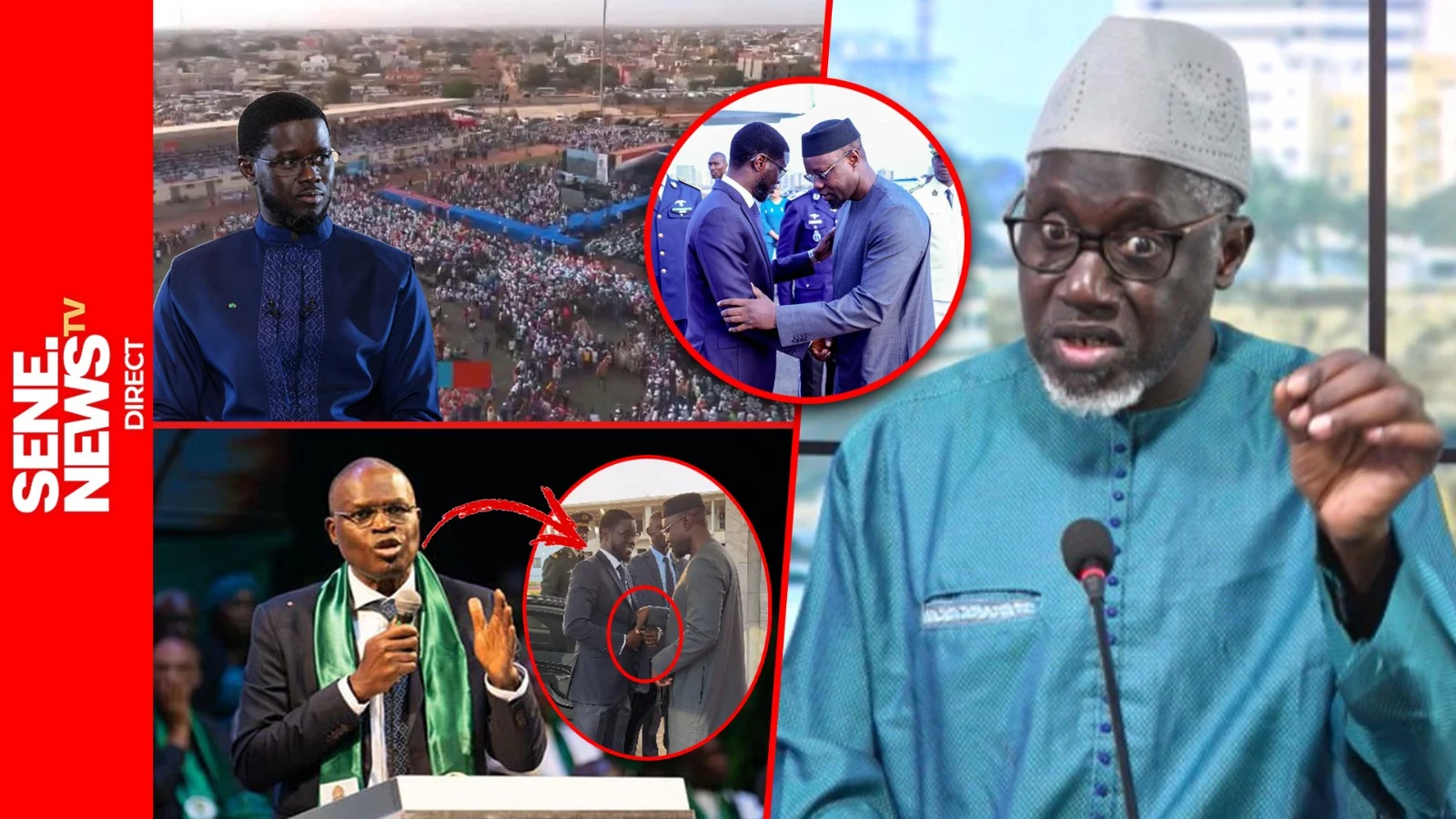 Réunion politique au Sénégal impliquant Ousmane Sonko et Bassirou Diomaye Faye