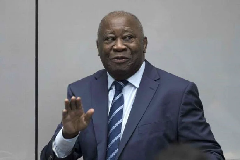 Portrait de Laurent Gbagbo lors d'un événement politique