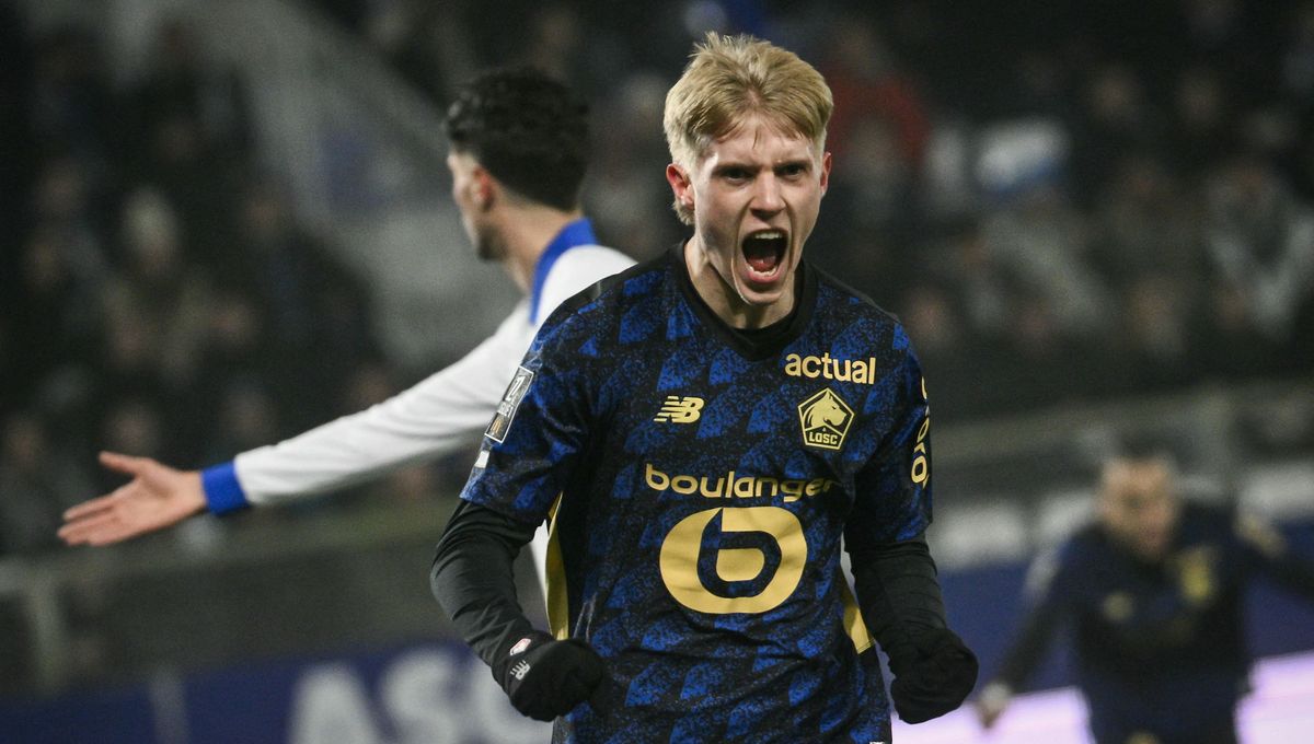 Lille en action lors du match aller contre Auxerre (3-4) — une rencontre qui a marqué les esprits