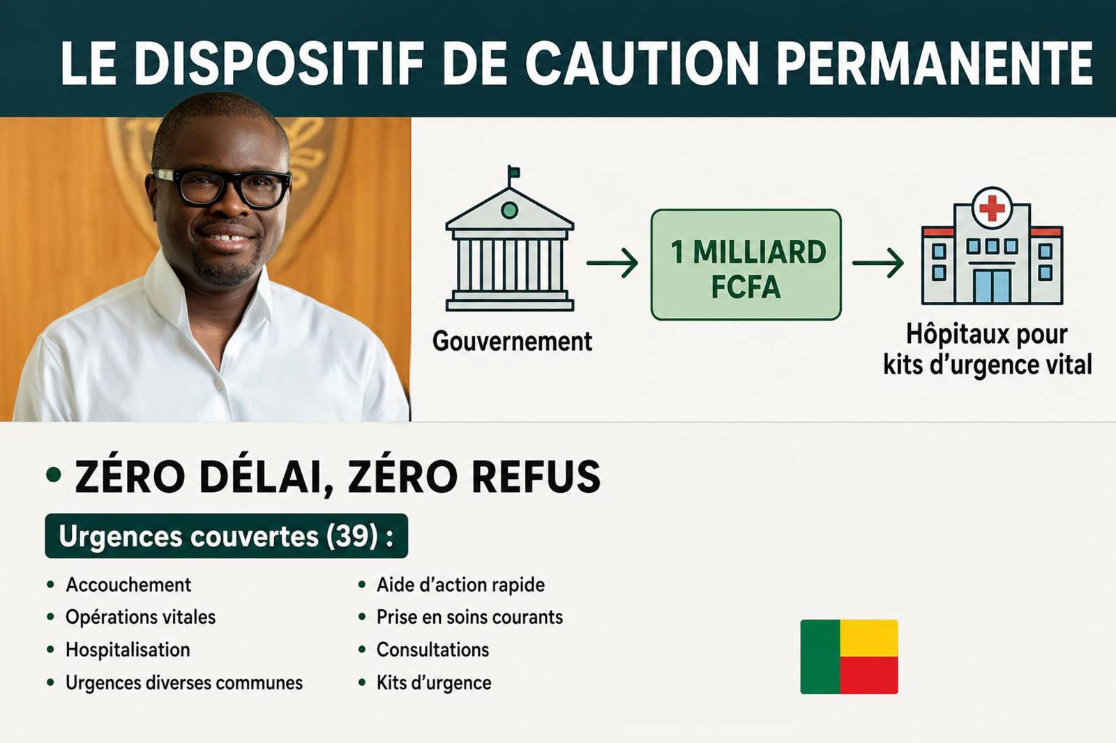 Romuald Wadagni engage un milliard de FCFA pour des urgences médicales gratuites au Bénin