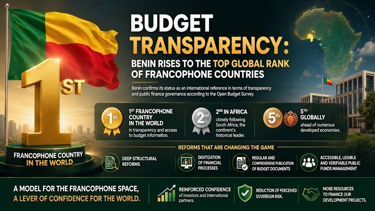 Le Bénin, champion francophone de la transparence budgétaire