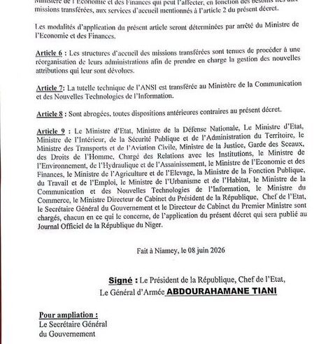 Niger : une réforme structurelle pour réduire les dépenses de l&rsquo;État