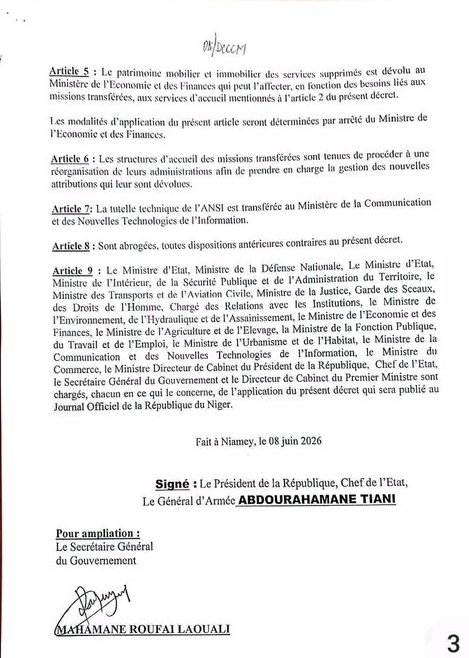 Niger : une réforme structurelle pour réduire les dépenses de l&rsquo;État