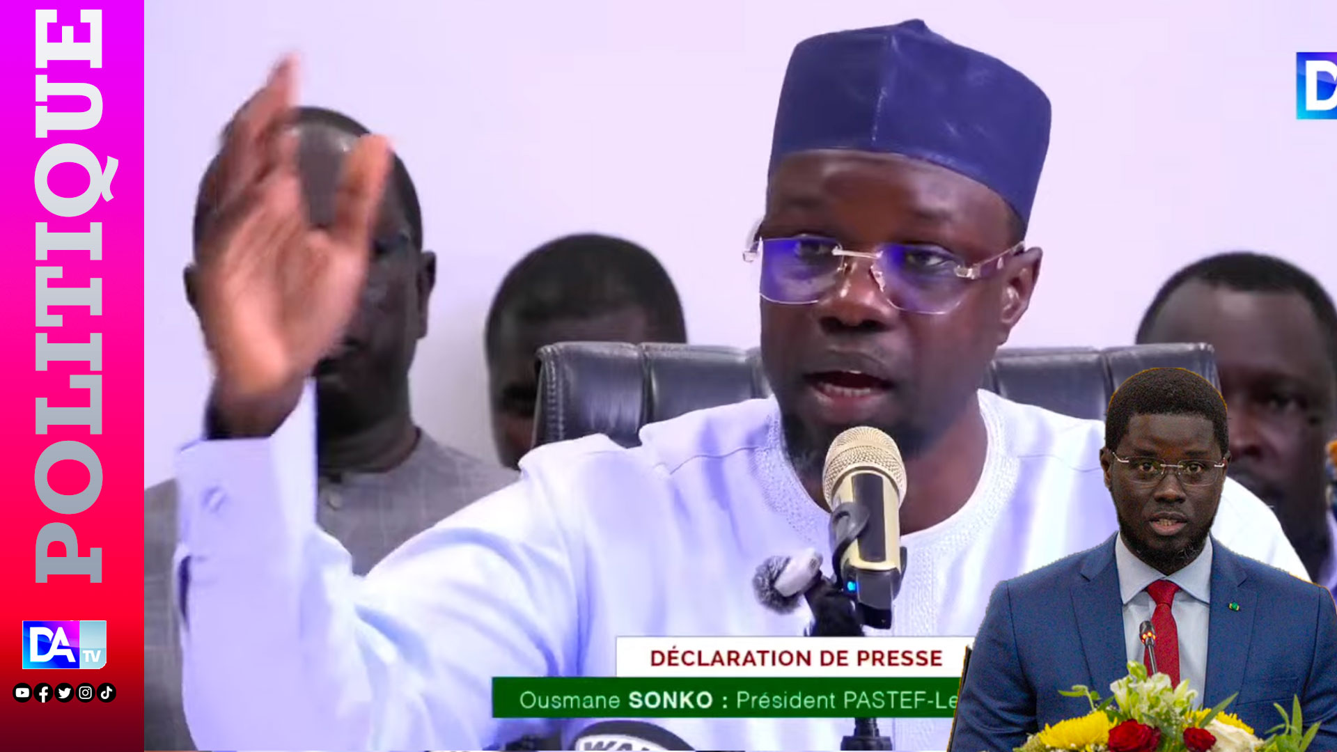 Ousmane Sonko dénonce l&rsquo;exclusion de PASTEF du nouveau gouvernement sénégalais
