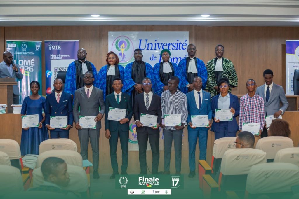 Victoire nationale au concours des génies en herbe ohada à Lomé
