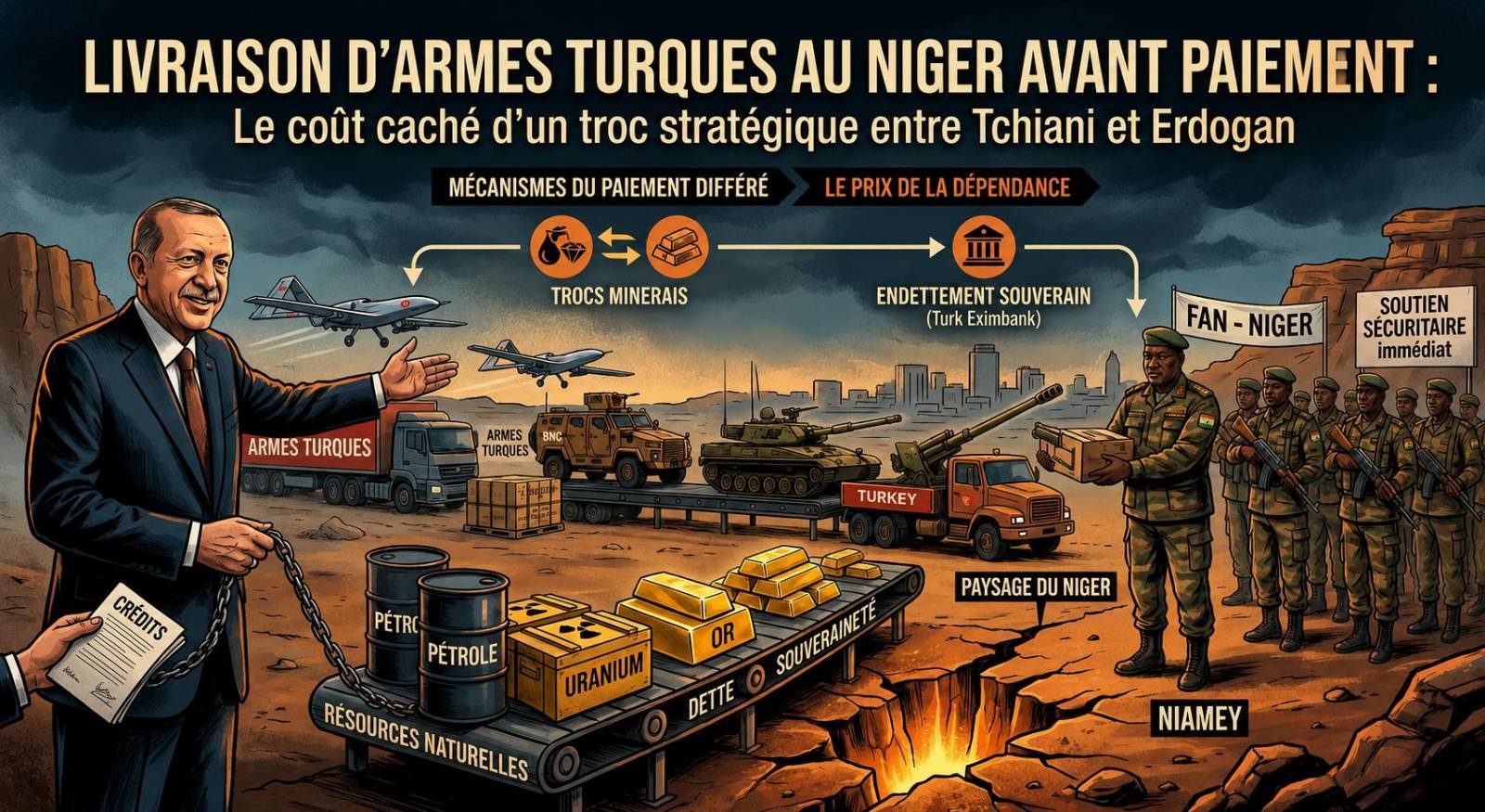 Armes turques au Niger : les implications d&rsquo;un paiement différé