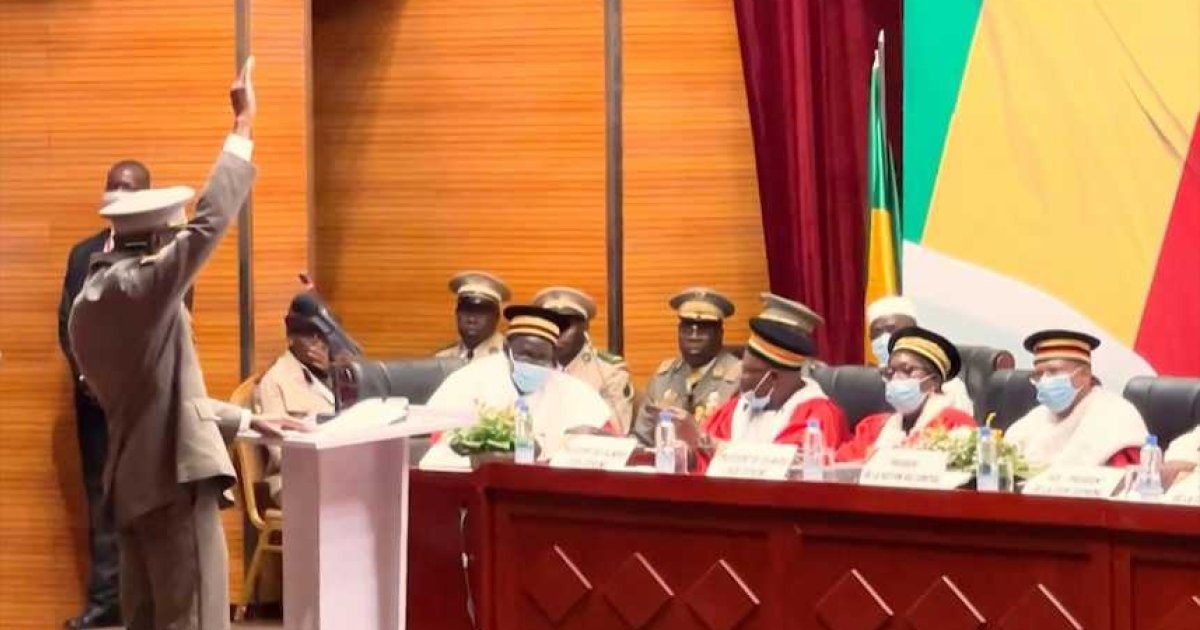 Investiture du colonel Assimi Goïta à la présidence de la transition au Mali