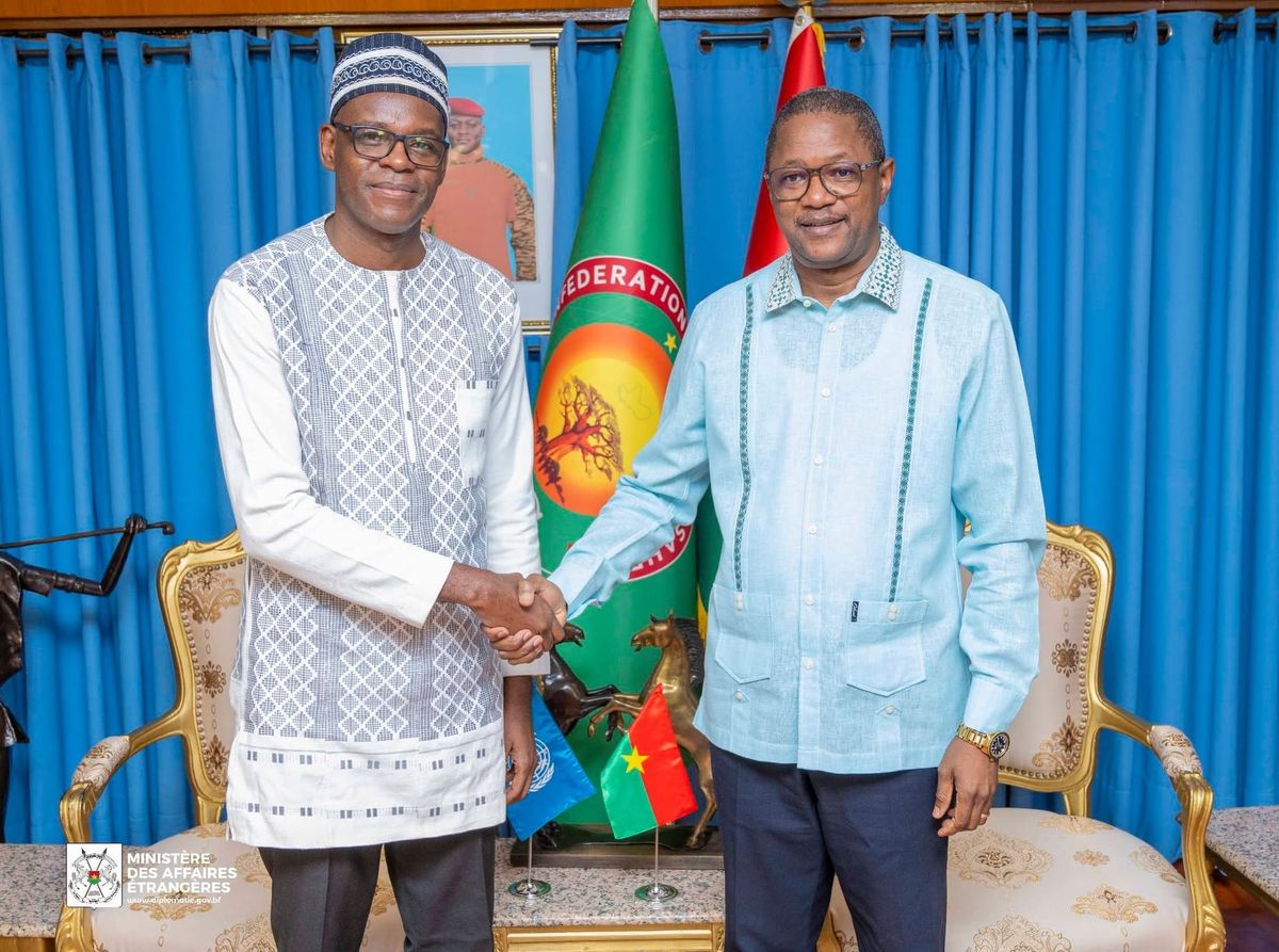 Burkina Faso : le chef de la diplomatie reçoit le nouveau responsable de l&rsquo;ONUDC