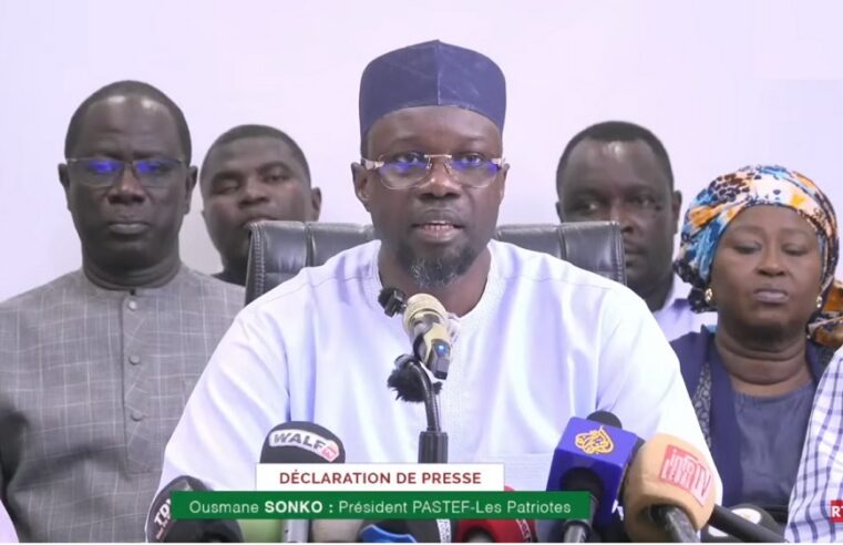 Sonko annonce une déclaration majeure pour le Sénégal