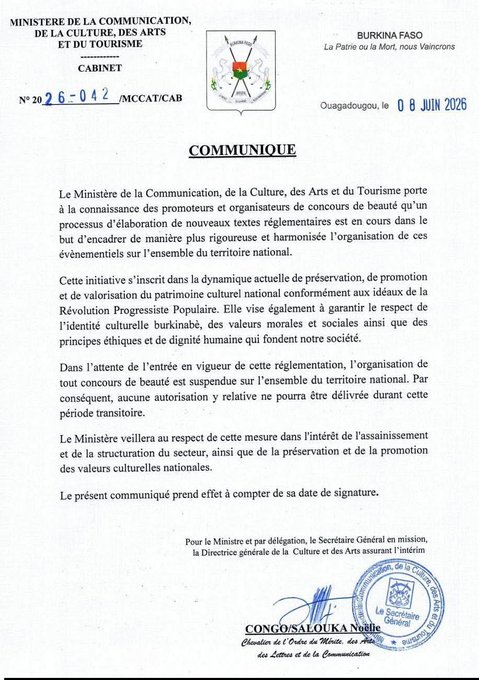 Burkina Faso: la suspension des concours de beauté, un révélateur autoritaire