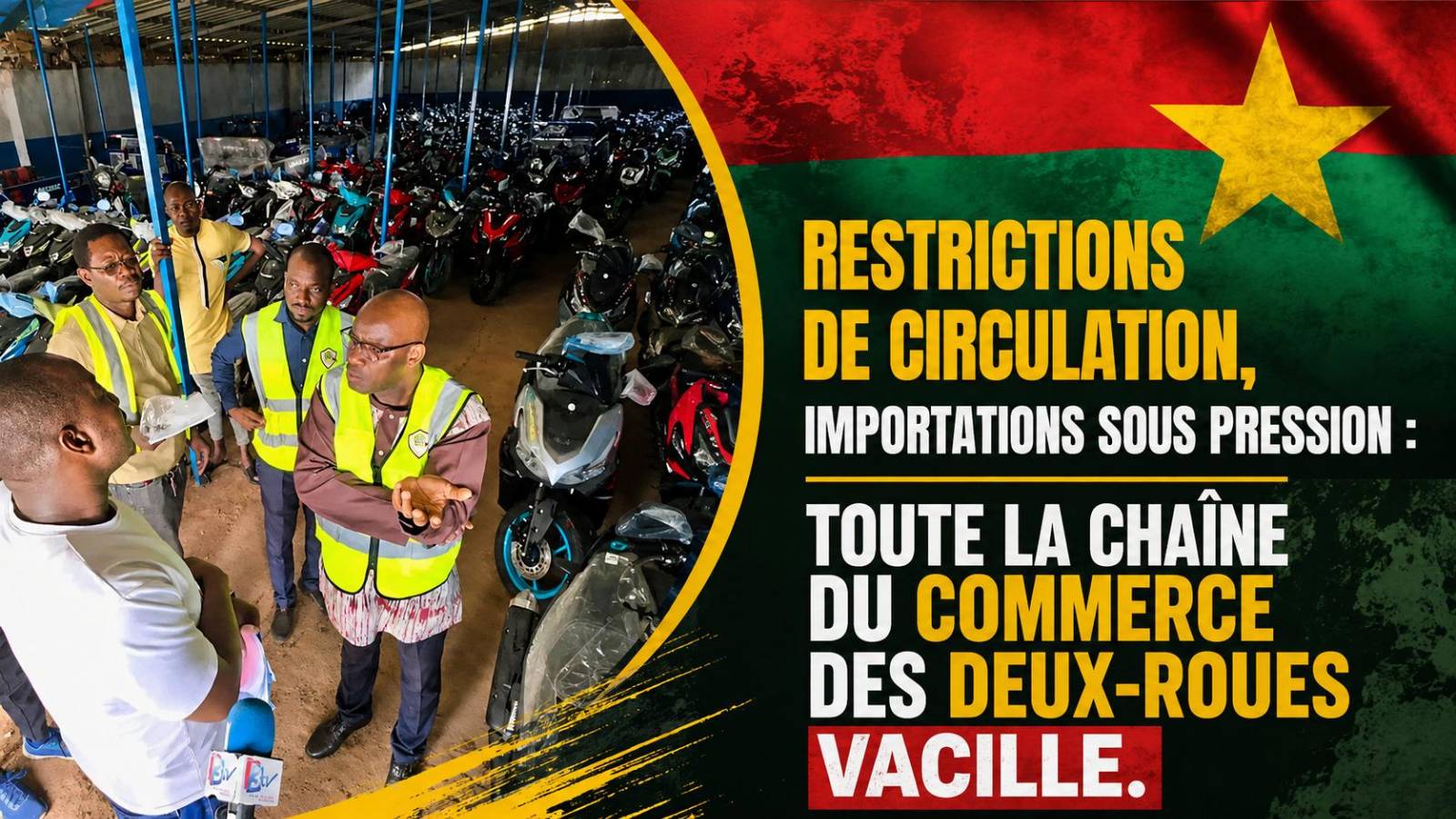 Burkina Faso : la régulation des deux-roues asphyxie le commerce local