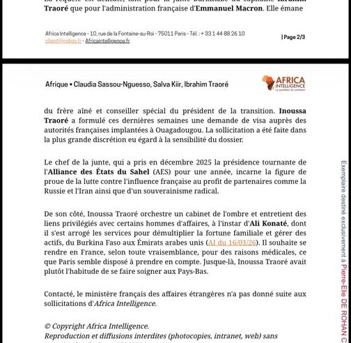 Burkina Faso : le paradoxe de la famille Traoré entre discours anti-français et demande de visa