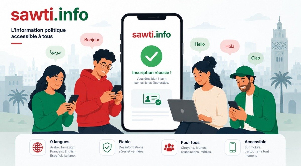 Sawti : la plateforme qui révolutionne l&rsquo;accès à l&rsquo;information politique au Maroc