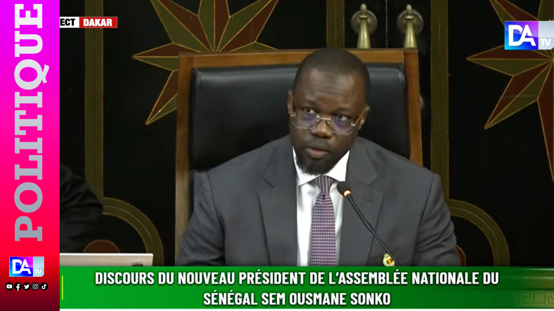 Assemblée nationale : le fdr dénonce la présence d&rsquo;ousmane sonko