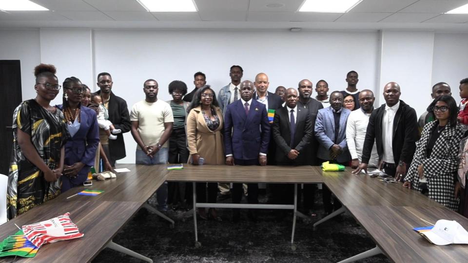 Hermann Immongault rencontre les Gabonais de Madagascar