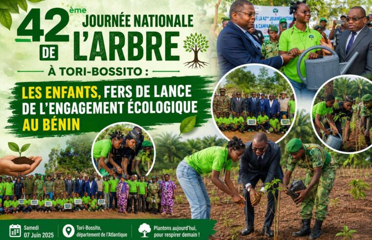 42e journée nationale de l&rsquo;arbre : les enfants du Bénin en première ligne pour la reforestation