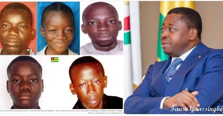 Togo : l&rsquo;impunité face aux enfants tués sous Faure Gnassingbé