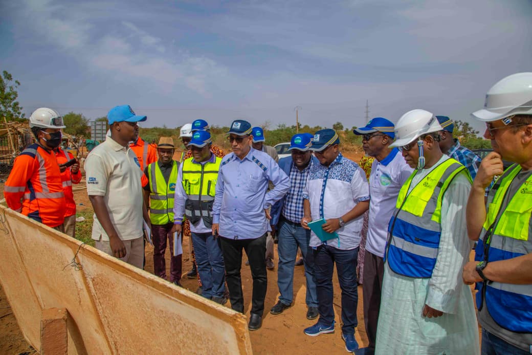 chantier de la troisième usine d'eau à Niamey