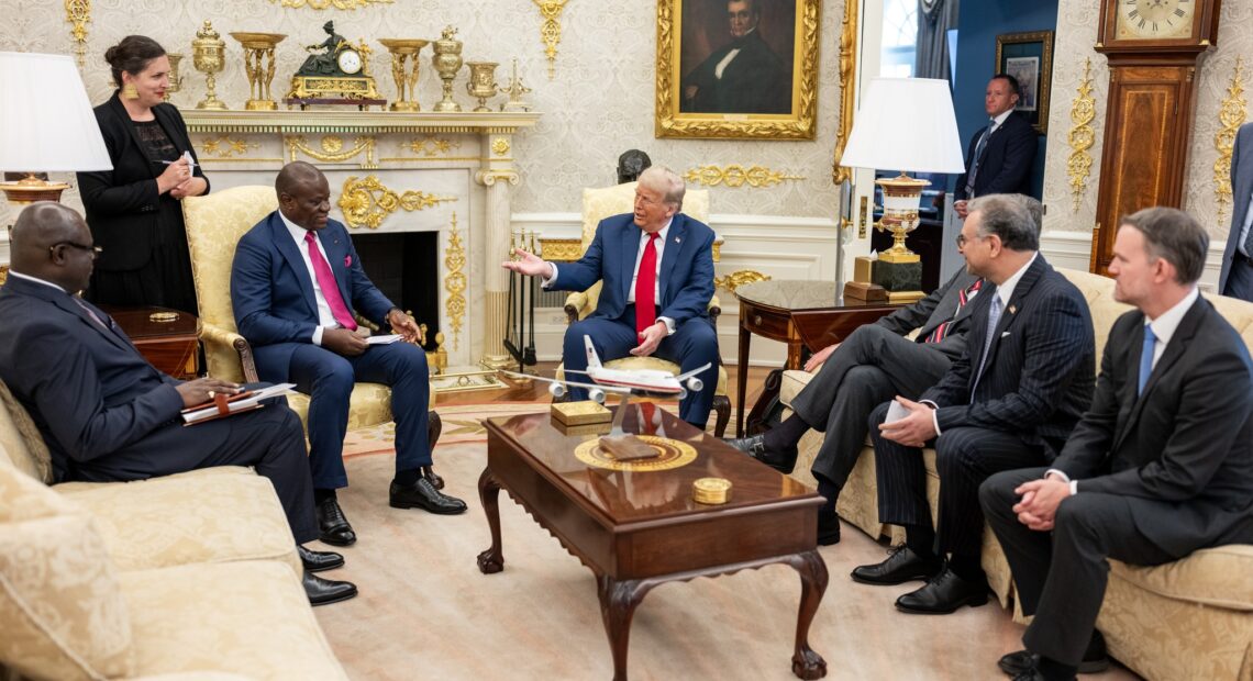 Rencontre entre le président gabonais Oligui Nguema et Donald Trump