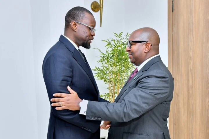 Rencontre entre Ousmane Sonko et le président de l'UPA à l'Assemblée nationale du Sénégal