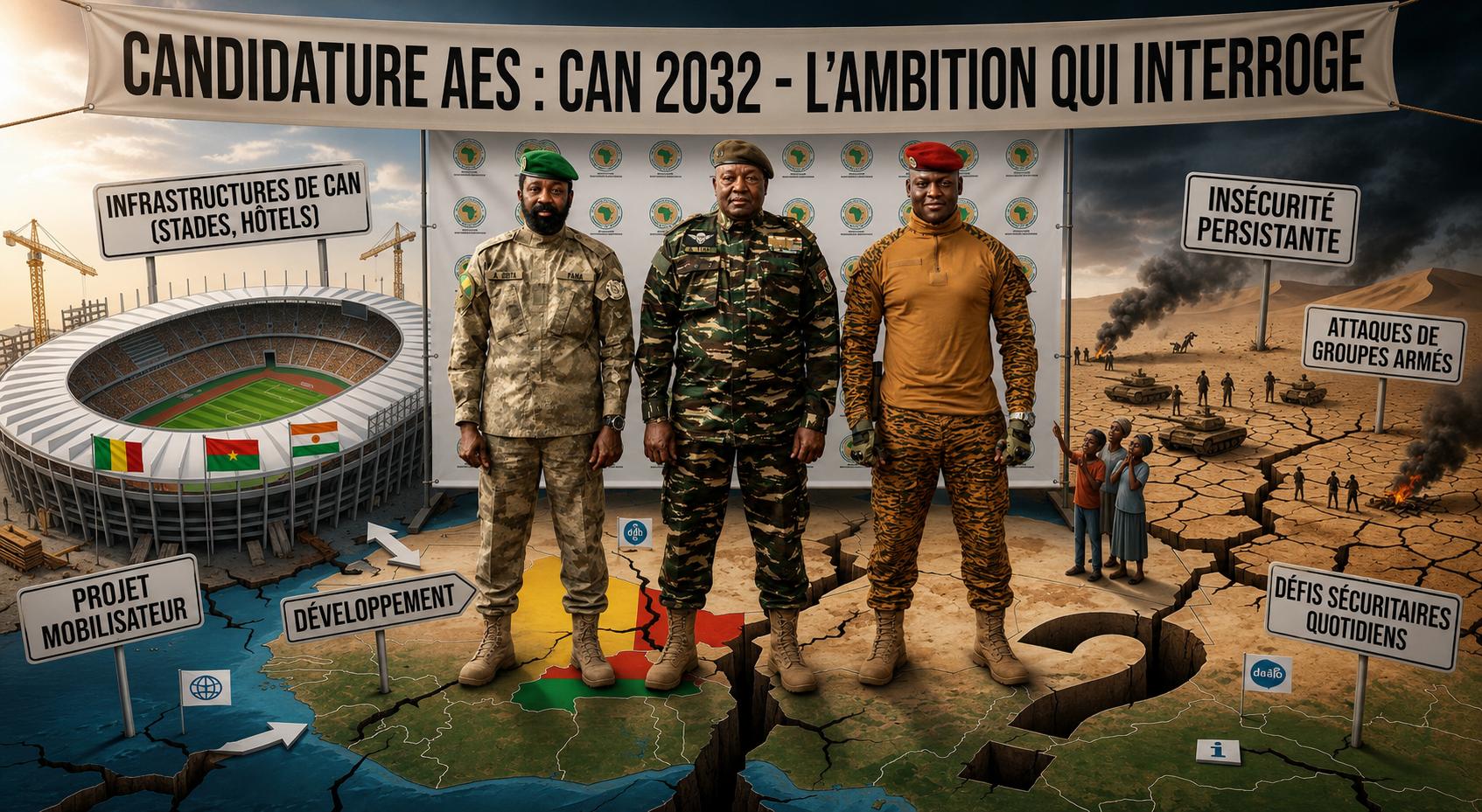 Burkina Faso, Mali et Niger candidats à la can 2032 : un pari audacieux face au défi sécuritaire