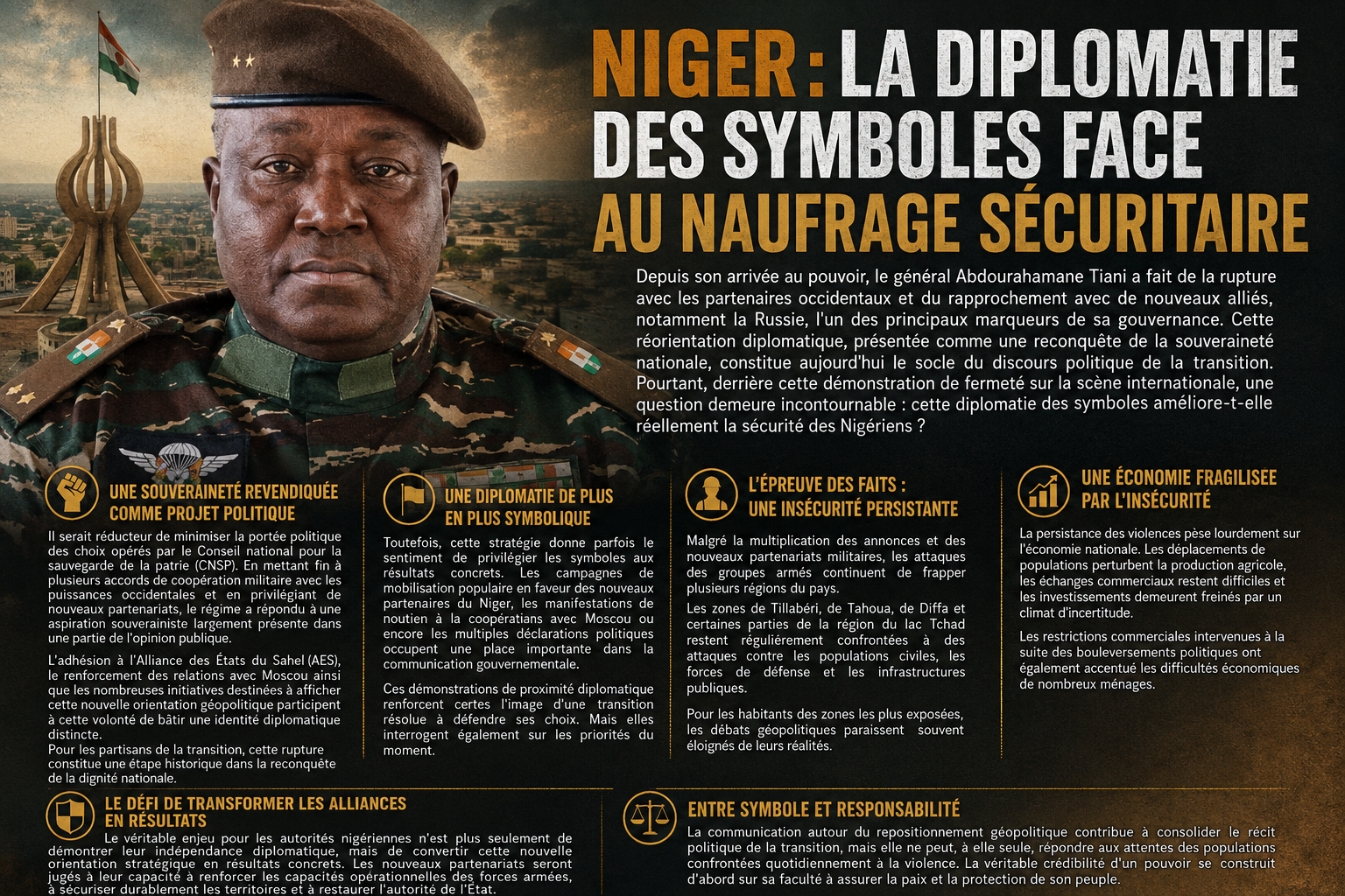 Niger : entre souveraineté affichée et insécurité persistante