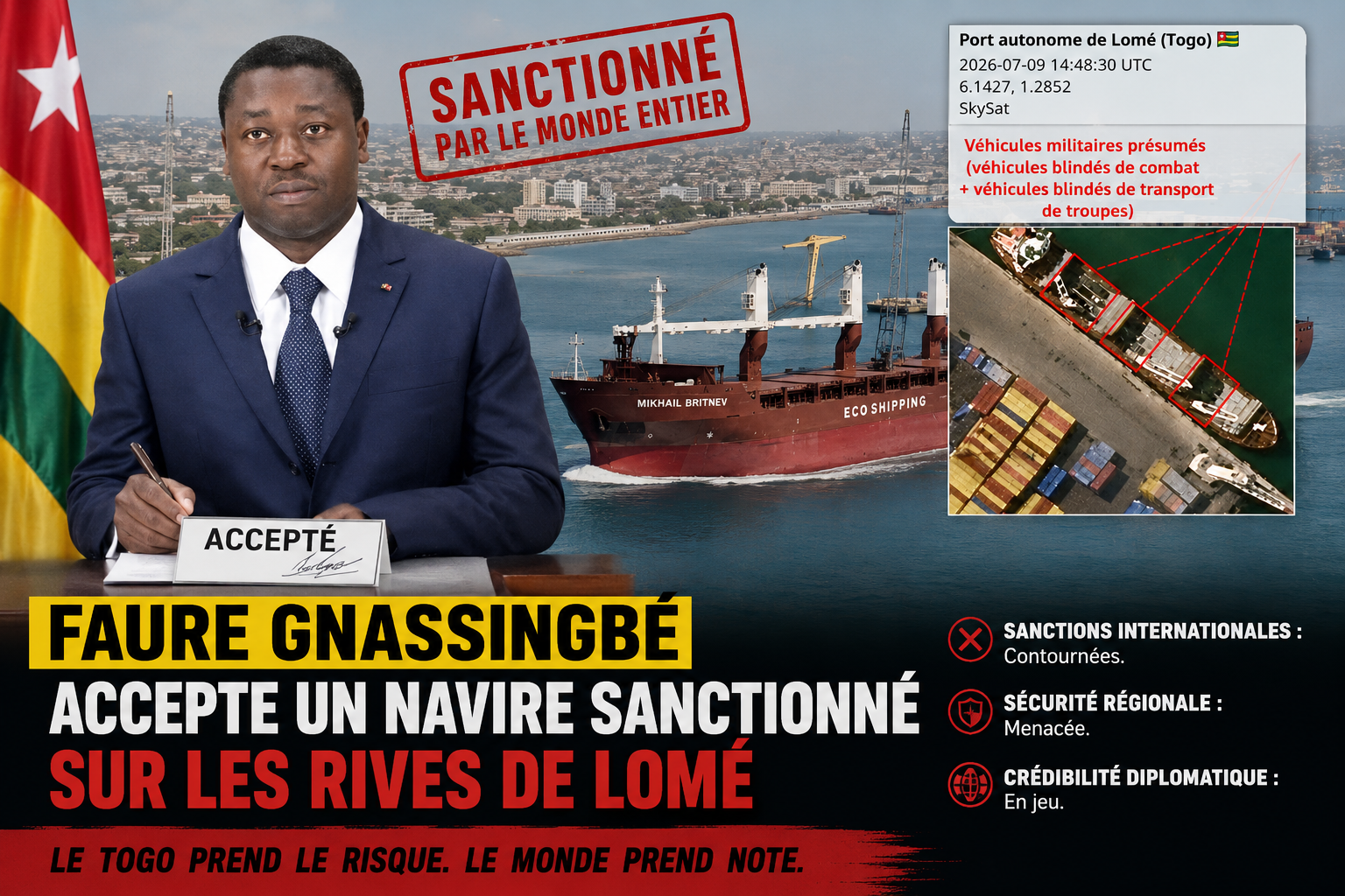 Togo : la stratégie géopolitique de Faure Gnassingbé sous le feu des critiques