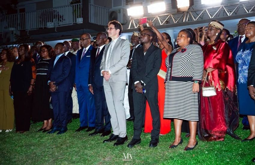 célébration du 14 juillet à la résidence de l'ambassadeur