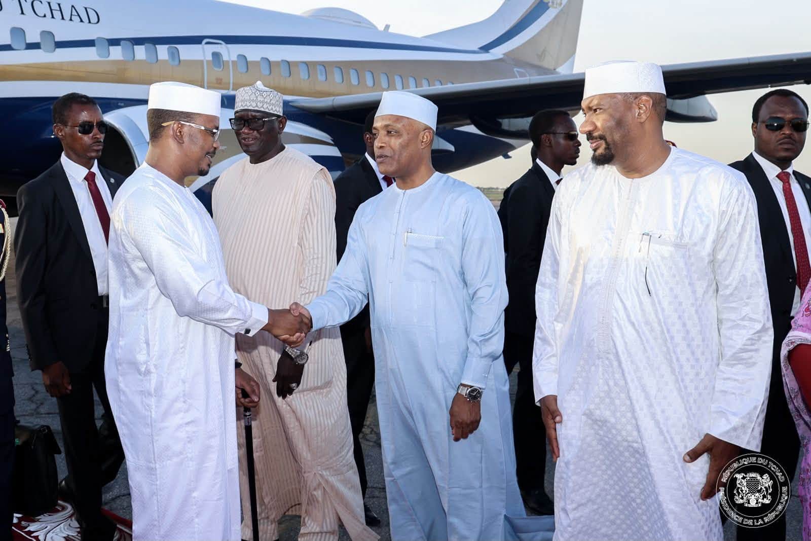 Accueil du président à N'Djamena