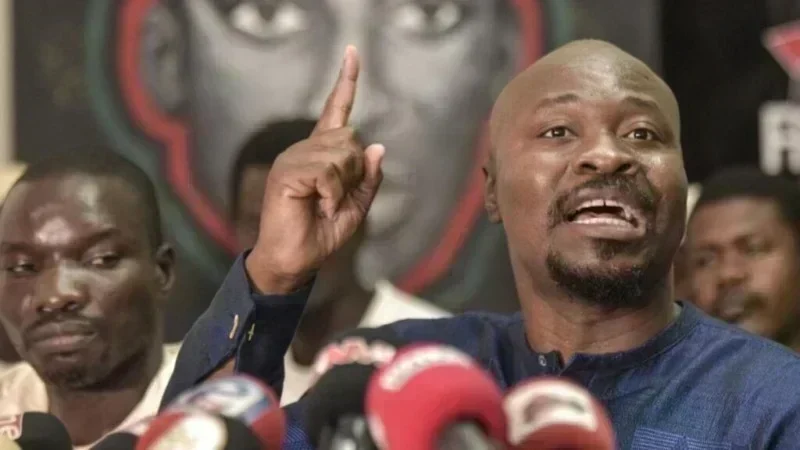 Guy Marius Sagna en conférence de presse