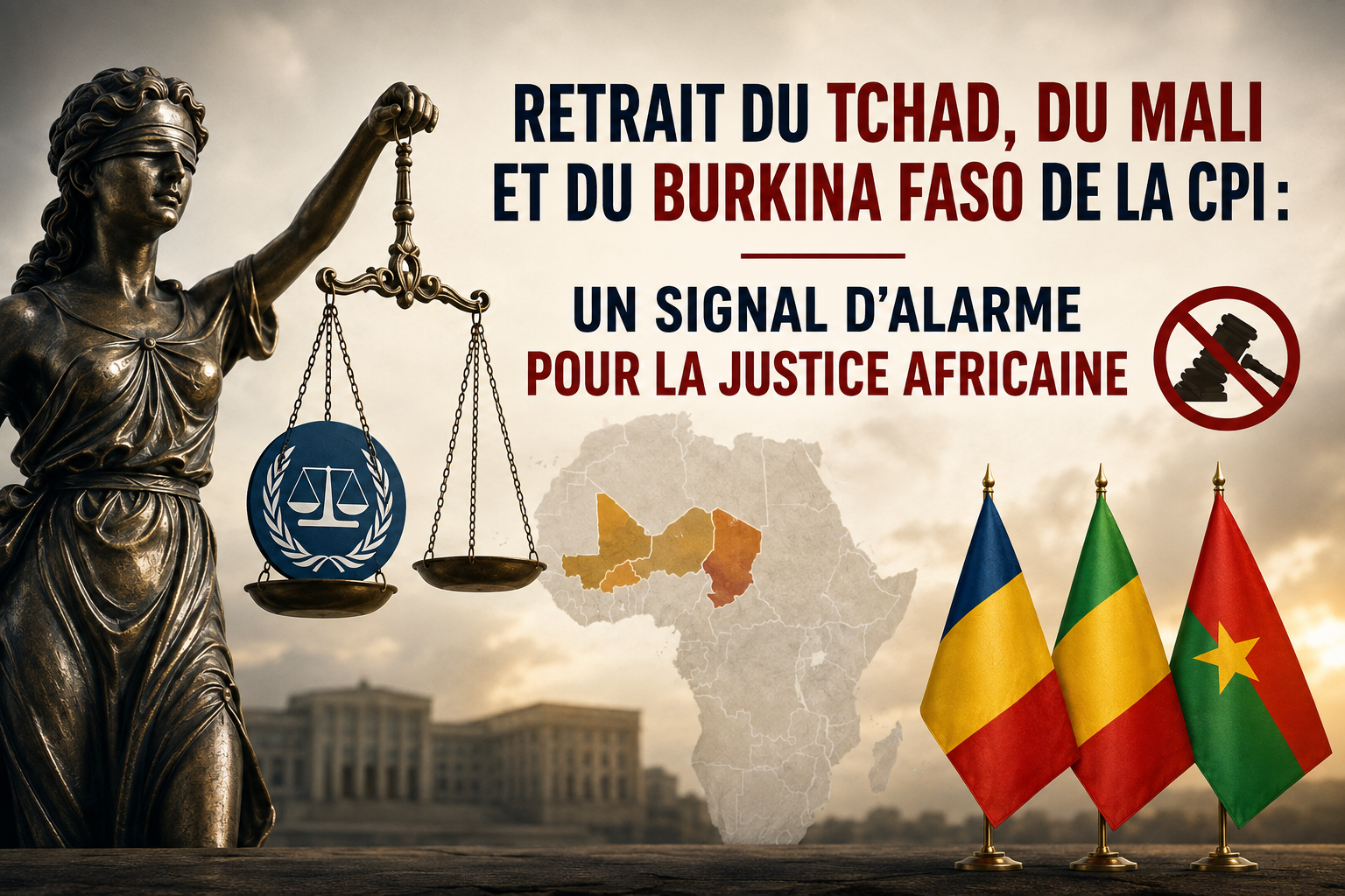 Retrait du Tchad, du Mali, du Burkina Faso et du Niger de la CPI : quels impacts sur la justice africaine ?
