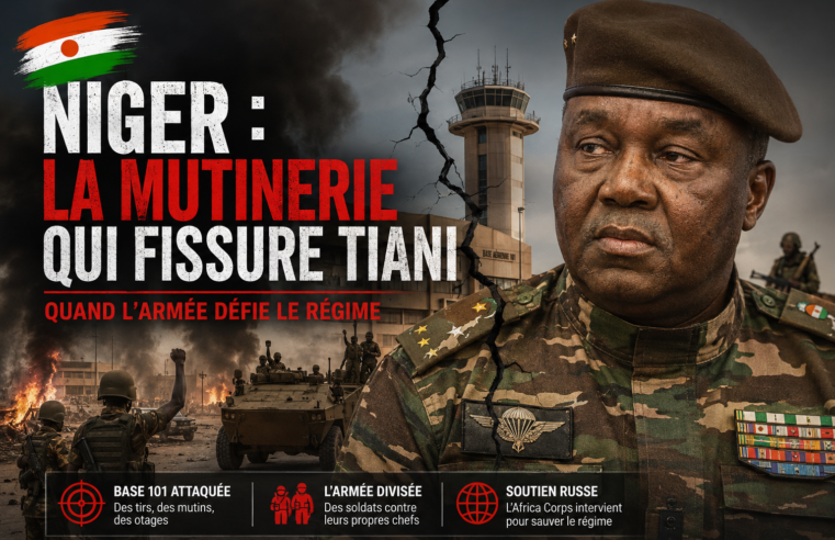 Niger : la mutinerie militaire de Niamey révèle les failles du régime Tiani