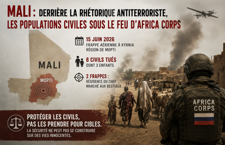 Mali : l&rsquo;impact des frappes d&rsquo;Africa Corps sur les populations civiles de Mopti