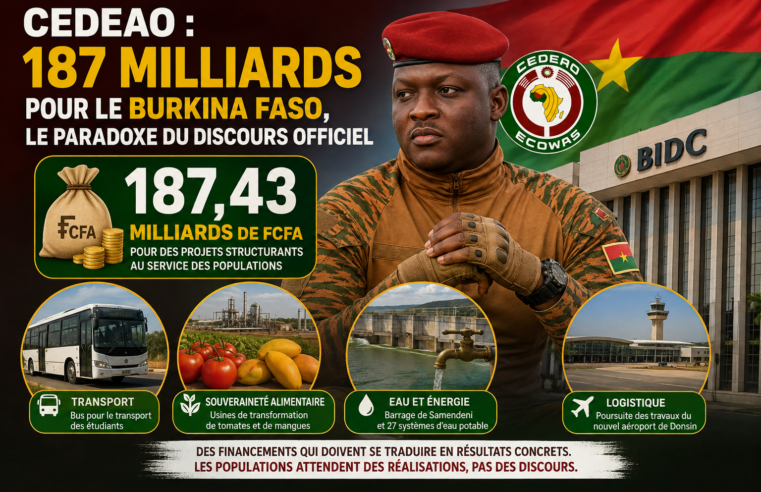 Paradoxe financier : le Burkina Faso et les milliards de la CEDEAO