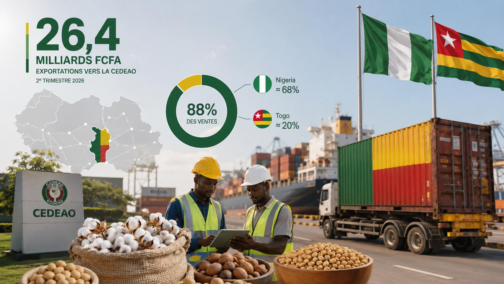 Bénin : le commerce régional affiche une croissance record au cœur de la CEDEAO