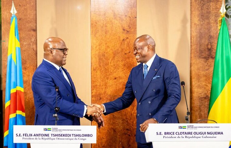 Gabon et rdc renforcent leur coopération lors de la visite historique de tshisekedi