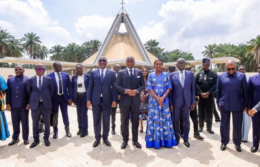 Le président gabonais Oligui Nguema à Yamoussoukro : un hommage chargé de symboles